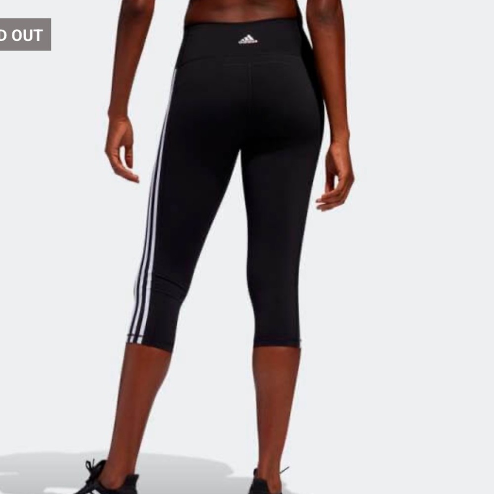 adidas Women’s BT 2.0 3-Stripes 3/4 Tights - Picture 3 of 7